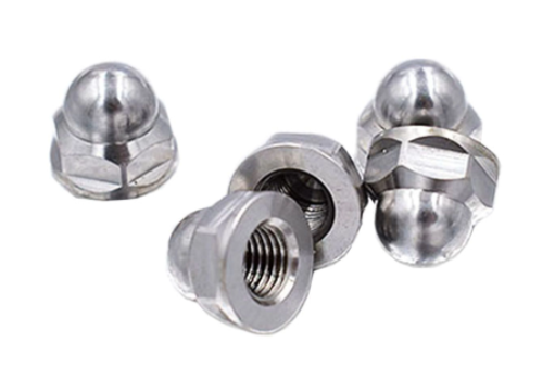 Cap Nut smooth dome design: avoids sharp edges and improves installation and use safety